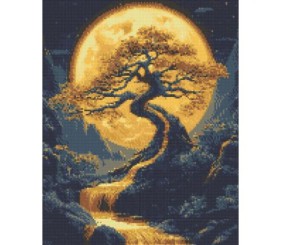 Алмазна мозаїка "Магічне дерево" 40х50 см