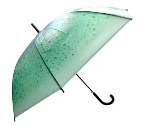 Парасолька напівавтомат, d=103 см, довжина: 83 см, 8 спиць, тростина, (ЗЕЛЕНА)