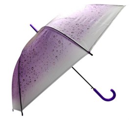 Парасолька напівавтомат, d=103 см, довжина: 83 см, 8 спиць, тростина, (ФІОЛЕТОВА)