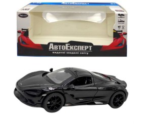 Машинка металева "Авто Експерт", 1:32, звук, світло, інерція (ЧОРНИЙ)