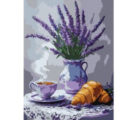Картина за номерами "Лавандовий натюрморт" 30x40см