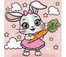 Картина за номерами "Морквинка" 25х25 см