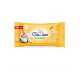 Chicolino, Серветки вологі для дітей та дорослих, біорозкладні, 50шт