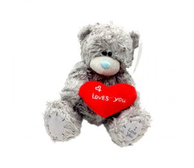 М'яка іграшка “Ведмедик”, висота 30 см (СІРИЙ)