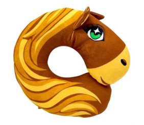 Подушка-підголівник "Коник" принт (26х27х6 см)