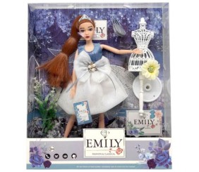 Лялька, висота 30 см (сумочка, манекен, квіти)