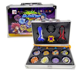 Набір бейблейдів у валізі