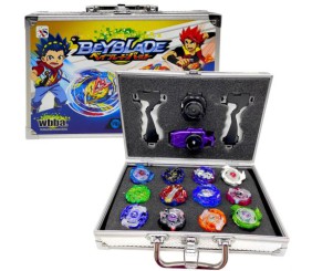 Набір бейблейдів у валізі