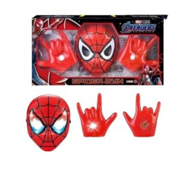 Набір ЛЮДИНА ПАВУК підсвічування, маска, рукавички, в коробці