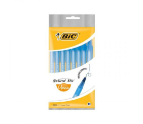 BIC Ручка Round Stic Синя 8 уп.