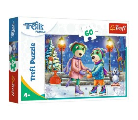 Пазли - (60 ел) - "Трефлики на катку"