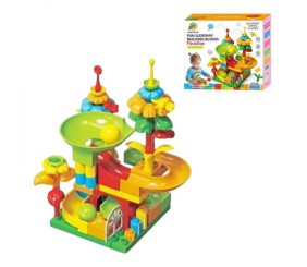 Конструктор трек з кульками 64дет.кор.25,5*9*23