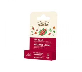 Green Pharmacy бальзам д/губ 3,6г вітамінний брусниця та журавина