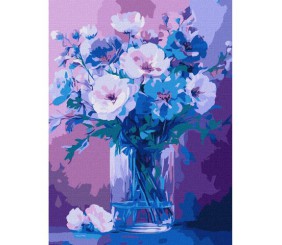 Картина за номерами "Ніжні квіти" 30х40 см