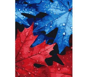 Картина за номерами "Осіння роса" 30х40 см