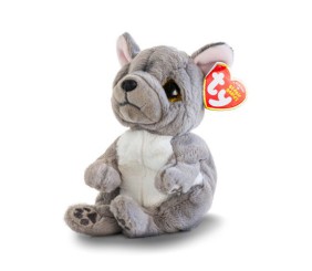 Дитяча іграшка м’яконабивна TY BEANIE BELLIES. Сірий пес WILFRED