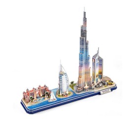 ТРИВИМIРНА ГОЛОВОЛОМКА-КОНСТРУКТОР CITY LINE З LED ПІДСВІТКОЮ ДУБАЙ