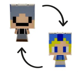 Герой-трансформер "Майнкрафт/MINECRAFT" (СІРИЙ) на планшеті