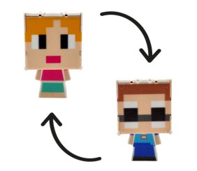 Герой-трансформер "Майнкрафт/MINECRAFT" (АЛЕКС ВИД 1) на планшеті
