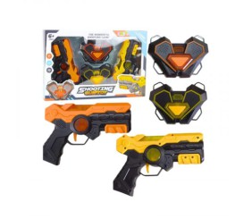 Пістолети з мішенями  2 пістолети, (ПОМАРАНЧЕВИЙ+ЖОВТИЙ)