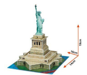 CubicFun Тривимірна головоломка-конструктор СТАТУЯ СВОБОДИ серія міні