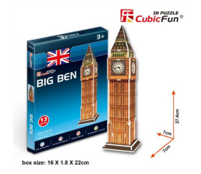 CubicFun Тривимірна головоломка-конструктор БІГ БЕН серія міні