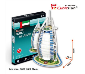 CubicFun Тривимірна головоломка-конструктор БУРДЖ-АЛЬ-АРАБ серія