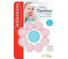 Прорізувач для зубів з водою, рожевий