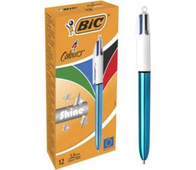 Кулькова ручка BIC 4 Colours Shine Blue