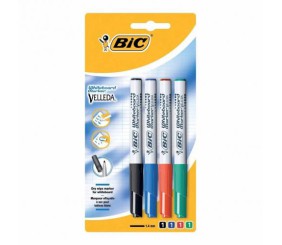 Набір маркерів для дошок BIC Velleda 1.4 мм, 4 шт.