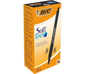 Набір кулькових ручок BIC Soft Feel Clic Grip,12 шт.