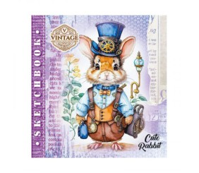 Скетчбук  36 аркушів, (CUTE RABBIT)