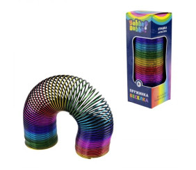 Пружинка "Веселка" Yabba Dabba 2 кольори мікс, р-р 5*5*15см, короб.5,3*5,3*15,5 см