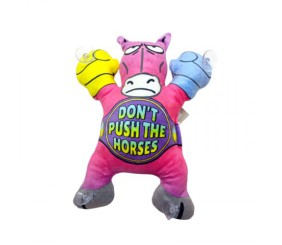 Іграшка м’яконабивна Кінь на липучках 22см(DON`T PUSH THE HORSES РОЖЕВИЙ)