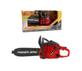 Пила, звук, ланцюг рухається, на батарейках, в коробці