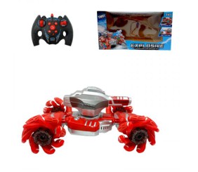 Танк на радіокеруванні, світло, стріляє орбізами, обертається на 360°, підіймає корпус, акум. 3.7 V, роликові колеса, в коробці