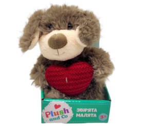 Мʼяка іграшка "Plush and Co. Песик" (КОРИЧНЕВИЙ) 12 см