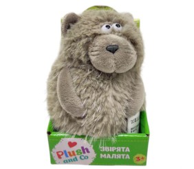 Мʼяка іграшка "Plush and Co. КОТИК" (СІРИЙ) 12 см