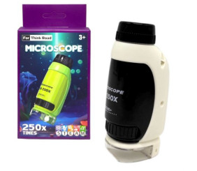 Мікроскоп 250х збільшення, (БІЛИЙ)