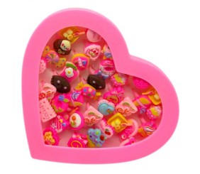 Набір дитячих каблучок, 36 шт (ВИД 1)