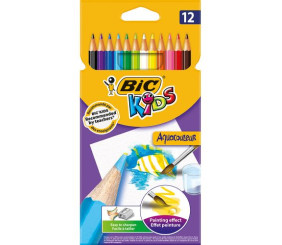 BIC Олівці кольорові акварельні Evolution Aquacouleur, 12 кольорів