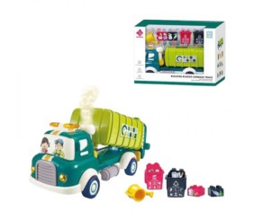 Спецтехніка інерція, підсвічування, звуки, парогенерація, рухомі елементи, конструктор, на батарейках, в коробці