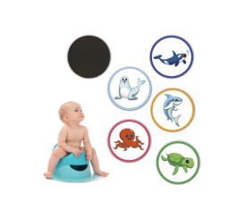 Наліпки для привчання дитини до горщика Морські тварини (5 шт.)