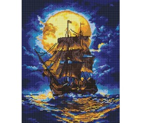 Алмазна мозаїка "Там, де небо зустрічає море" 40х50 см