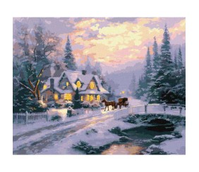 Картина за номерами "Новорічний спокій" 40х50 см