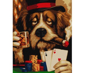 Картина по номерах "Бім дійсно втомився" 40х50 см