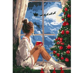 Картина по номерах "Різдвяний вечір" 40x50 см