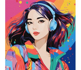 Картина по номерах "Світ звуків" 40x40 см