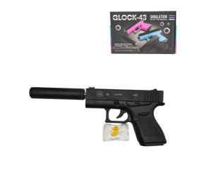 Пістолет мет. кульки, у короб. 21*14*4 см