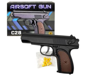 Пістолет з металевими деталями (коробка 18*13*3 см)